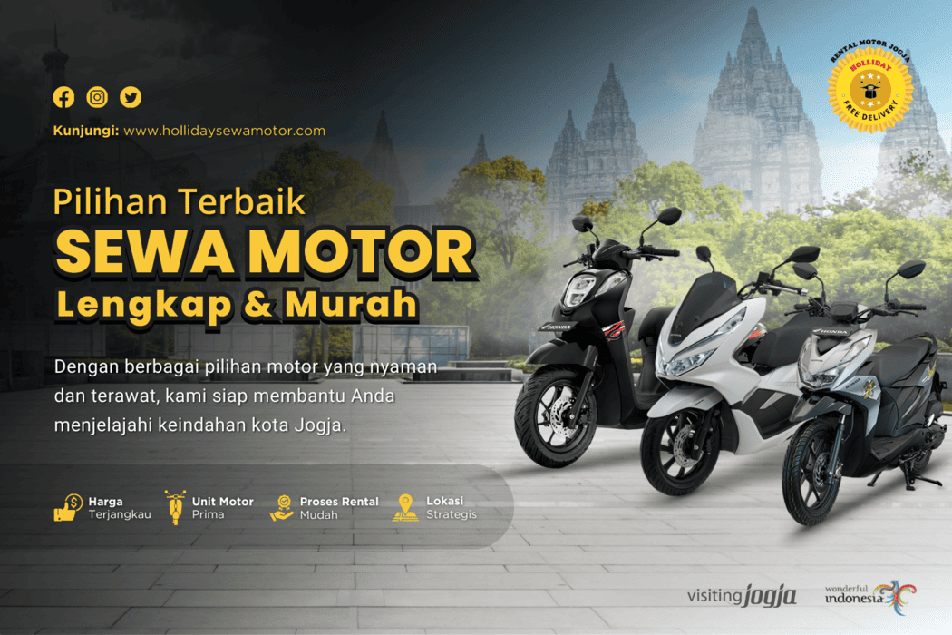 Rental Motor Jogja - Holliday Sewa Motor Jogja, Aman & Terjangkau